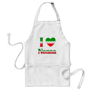 I Love Nonna (Italian Grandmother) Standard Apron