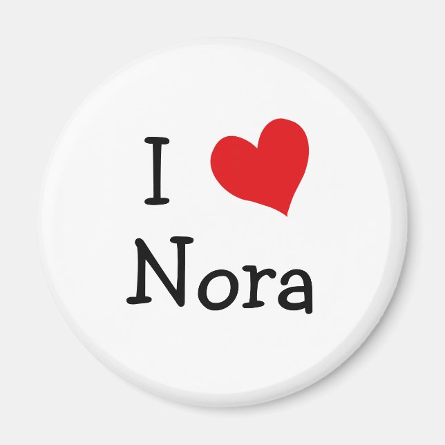 I Love Nora Magnet (Front)