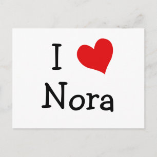 I Love Nora Postcard