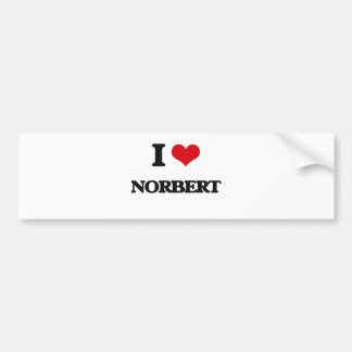 I Love Norbert Bumper Sticker