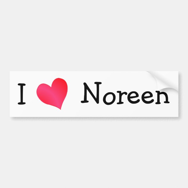 I Love Noreen Bumper Sticker (Front)