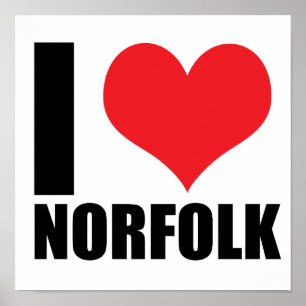 I love Norfolk Poster