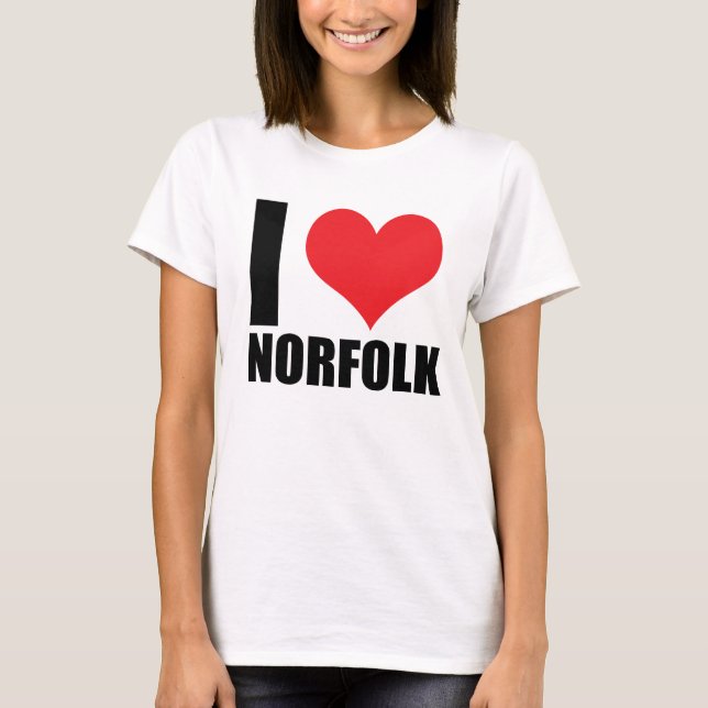 I love Norfolk T-Shirt (Front)