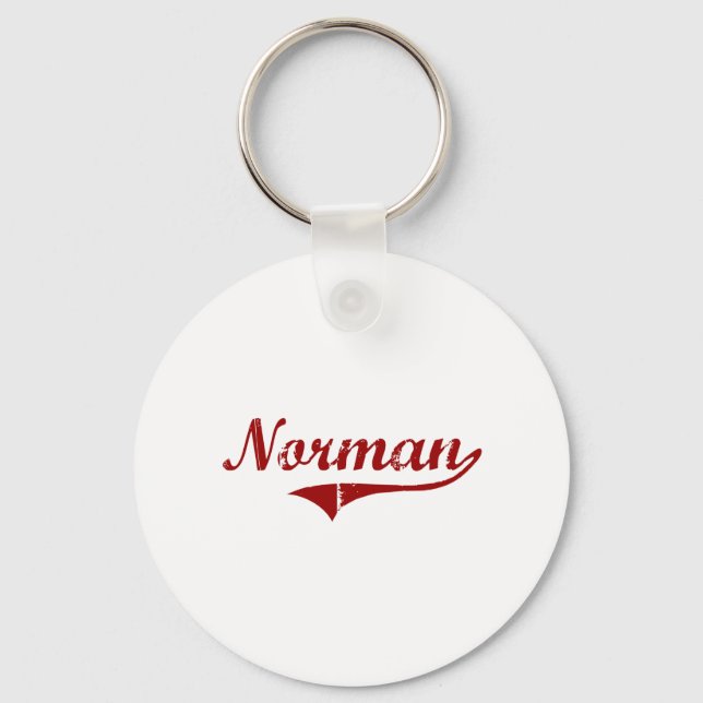I Love Norman Oklahoma Key Ring (Front)