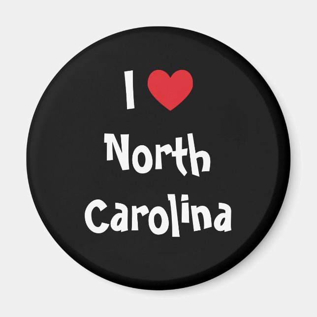 I Love North Carolina Magnet (Front)