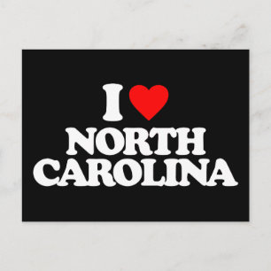 I LOVE NORTH CAROLINA POSTCARD