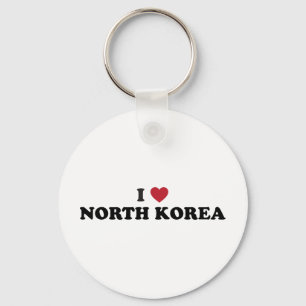 I Love North Korea Key Ring