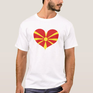 I Love North Macedonia Flag T-Shirt
