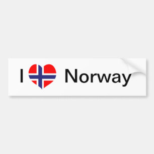 I love Norway Bumper Sticker