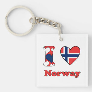 I love Norway Key Ring