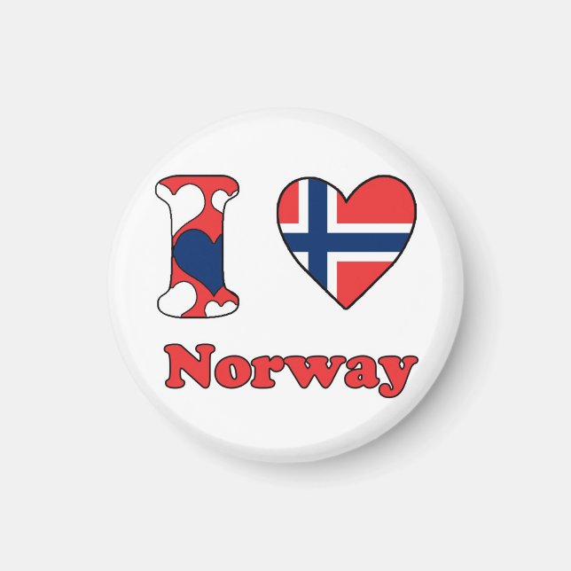I love Norway Magnet (Front)