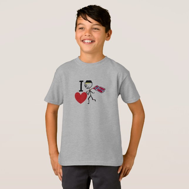 I Love Norway T-Shirt (Front Full)