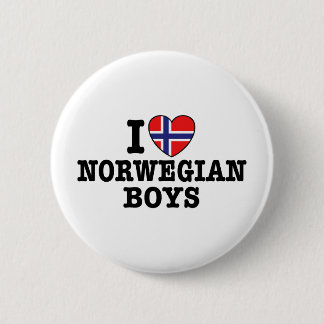 I Love Norwegian Boys 6 Cm Round Badge