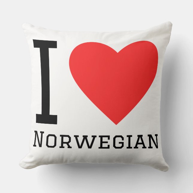 I love Norwegian  Cushion (Front)