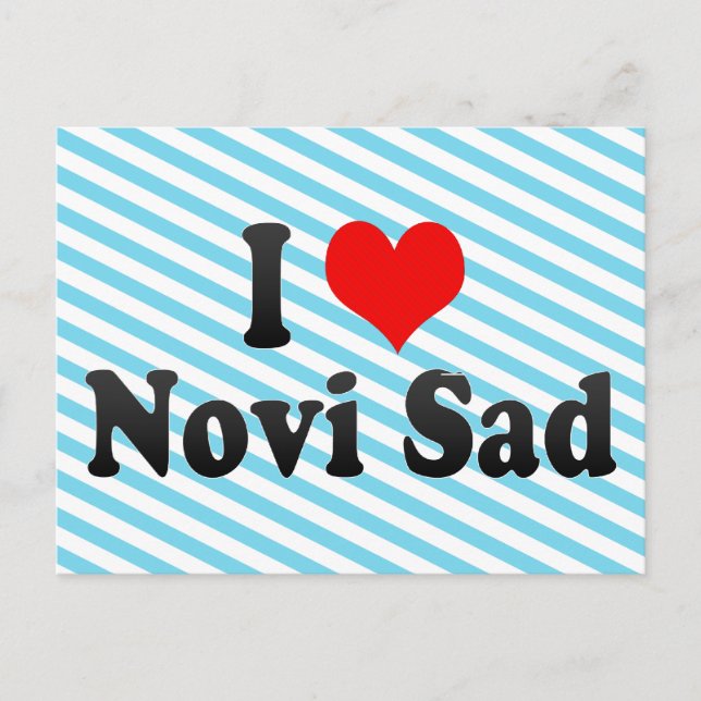 I Love Novi Sad, Serbia Postcard (Front)
