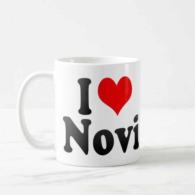 I Love Novi, United States Coffee Mug (Left)