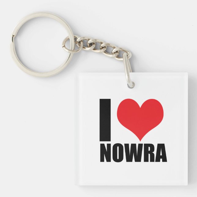 I love Nowra Key Ring (Front)