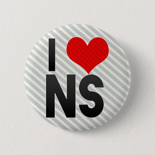 I Love NS 6 Cm Round Badge