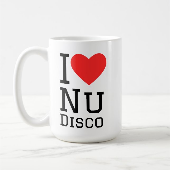 I love Nu disco Coffee Mug (Left)
