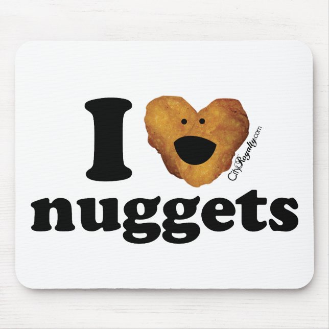 I love nuggets mouse mat (Front)