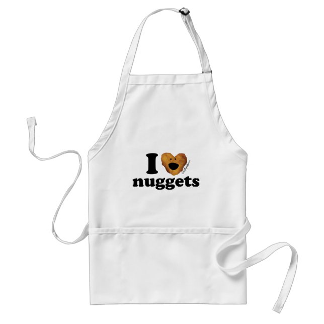 I love nuggets standard apron (Front)