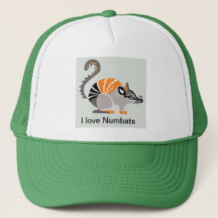 I love NUMBATS -Australia - wildlife Trucker Hat