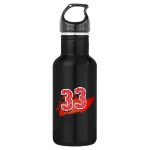I love number 33 - 532 ml water bottle