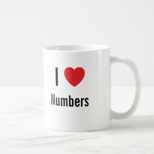 I love Numbers Coffee Mug