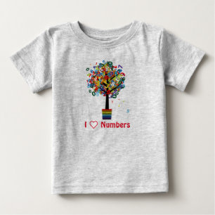 I Love Numbers... I'm A Genius Baby T-Shirt