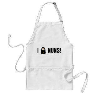 I Love Nuns Standard Apron