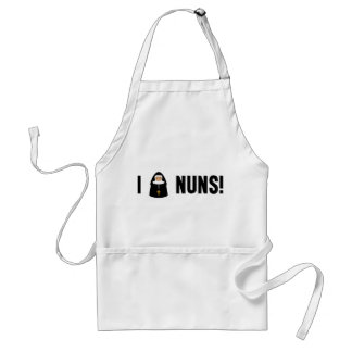 I Love Nuns Standard Apron