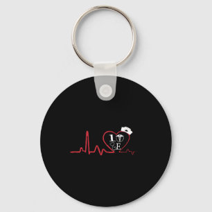 I Love Nurse Funny Medical Assistant Occupation Key Ring