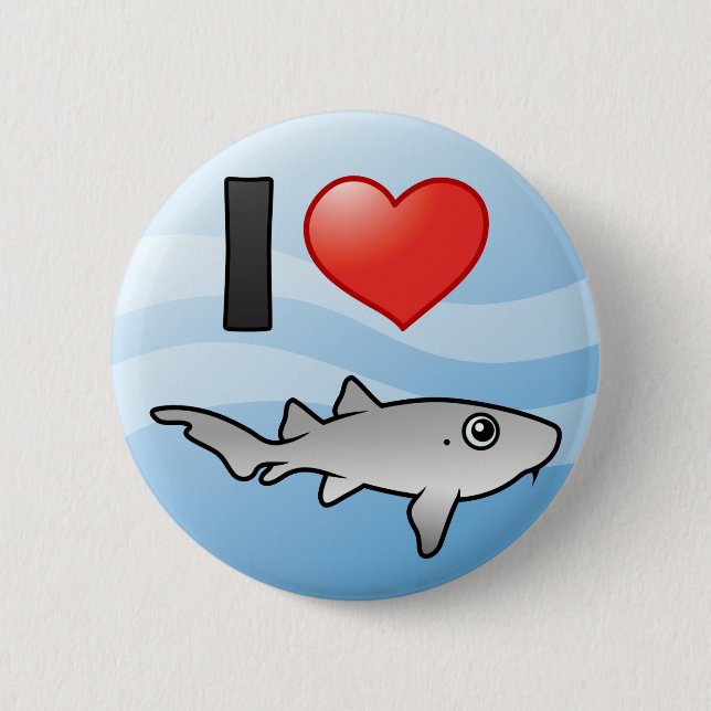 I Love Nurse Sharks 6 Cm Round Badge (Front)