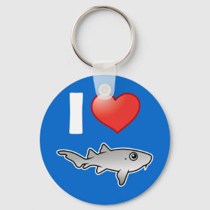 I Love Nurse Sharks Key Ring