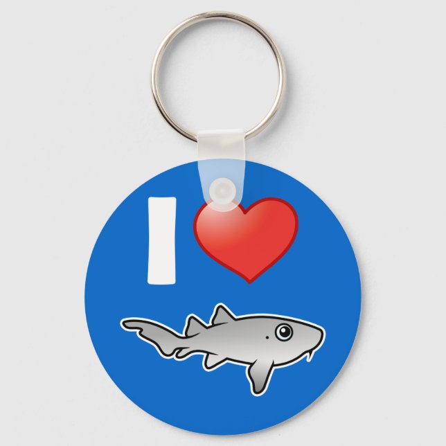 I Love Nurse Sharks Key Ring (Front)
