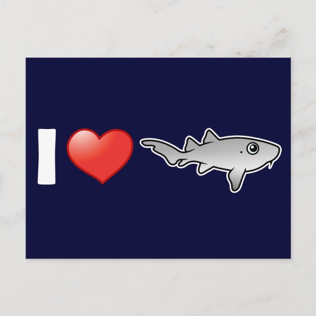 I Love Nurse Sharks Postcard (Front)