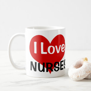 I Love Nurses Coffee Mug