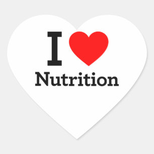 I Love Nutrition Heart Sticker