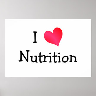 I Love Nutrition Poster