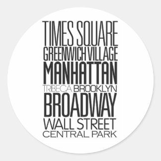 I Love NY Classic Round Sticker