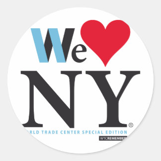 I LOVE NY, WE LOVE NY, DO YOU? CLASSIC ROUND STICKER