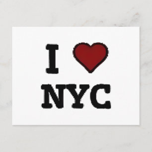 I Love NYC heart Enclosure Card