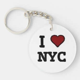 I Love NYC heart Key Ring