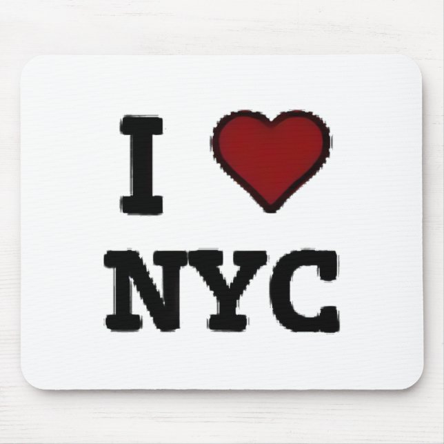 I Love NYC heart Mouse Mat (Front)