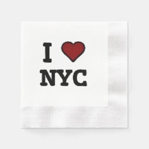 I Love NYC heart Napkin