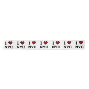 I Love NYC heart Satin Ribbon