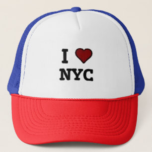 I Love NYC heart Trucker Hat