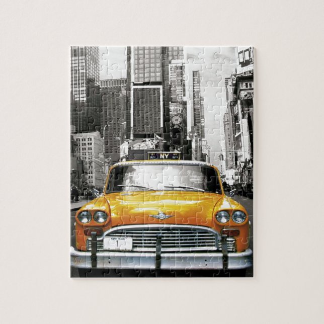 I Love NYC - New York Taxi Jigsaw Puzzle (Vertical)