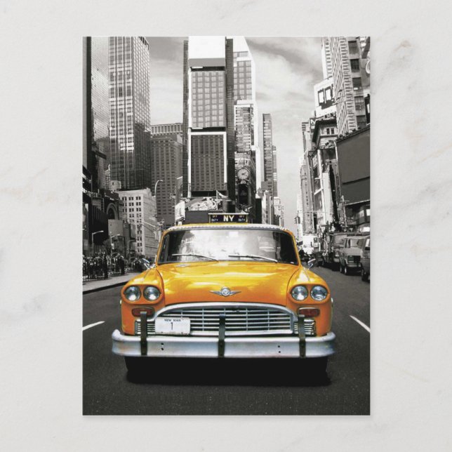 I Love NYC - New York Taxi Postcard (Front)