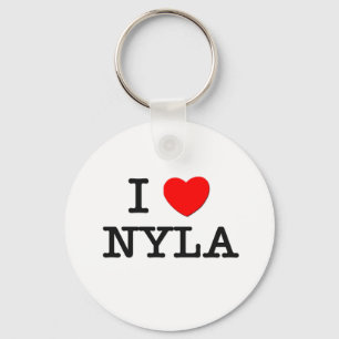 I Love Nyla Key Ring